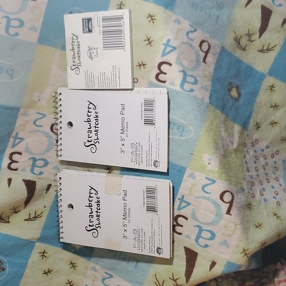 Strawberry SHORTCAKE notebooks & post it notes - Picture 2 of 2